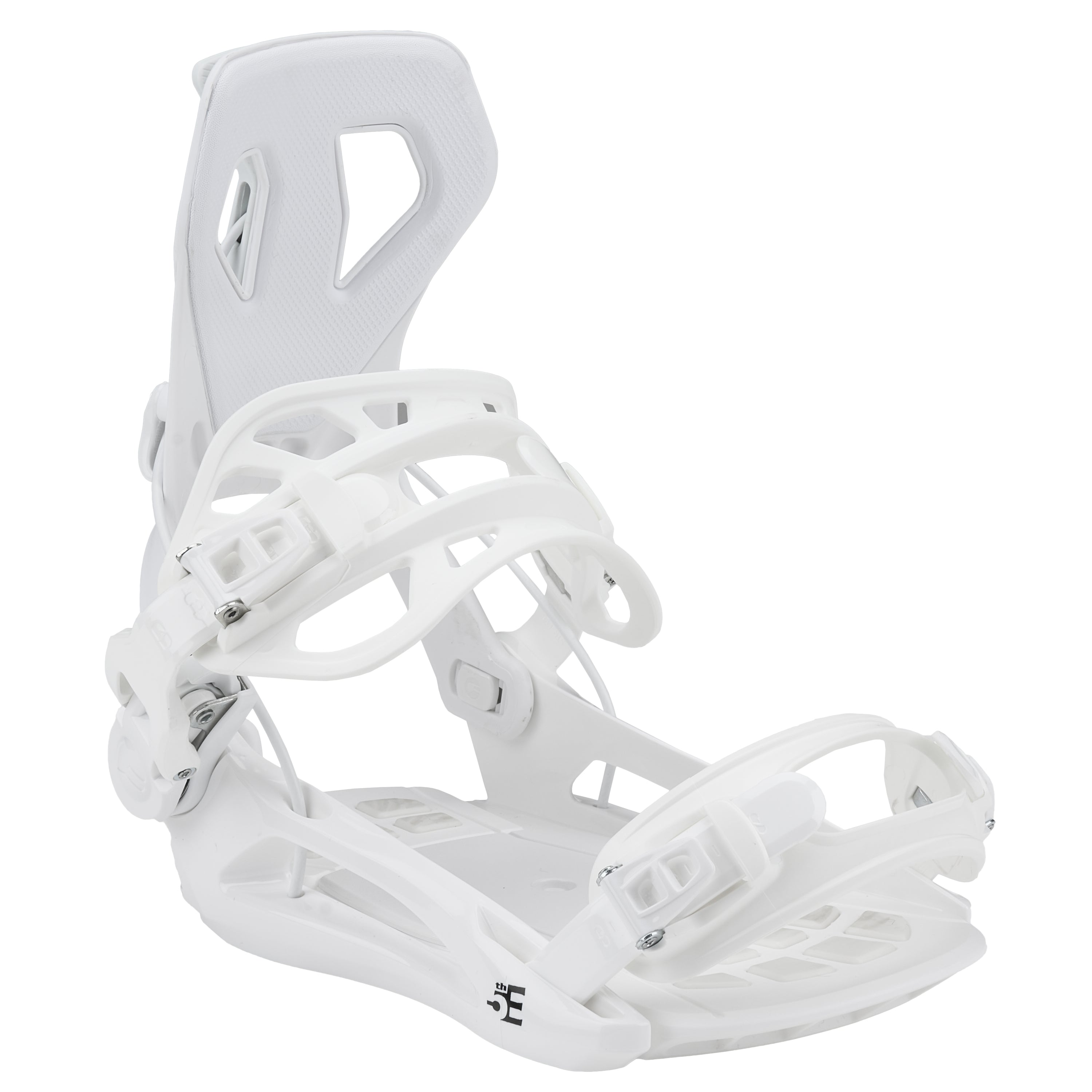 5th Element Flash Snowboard Bindings Unisex Large White (US 9-13) Easy