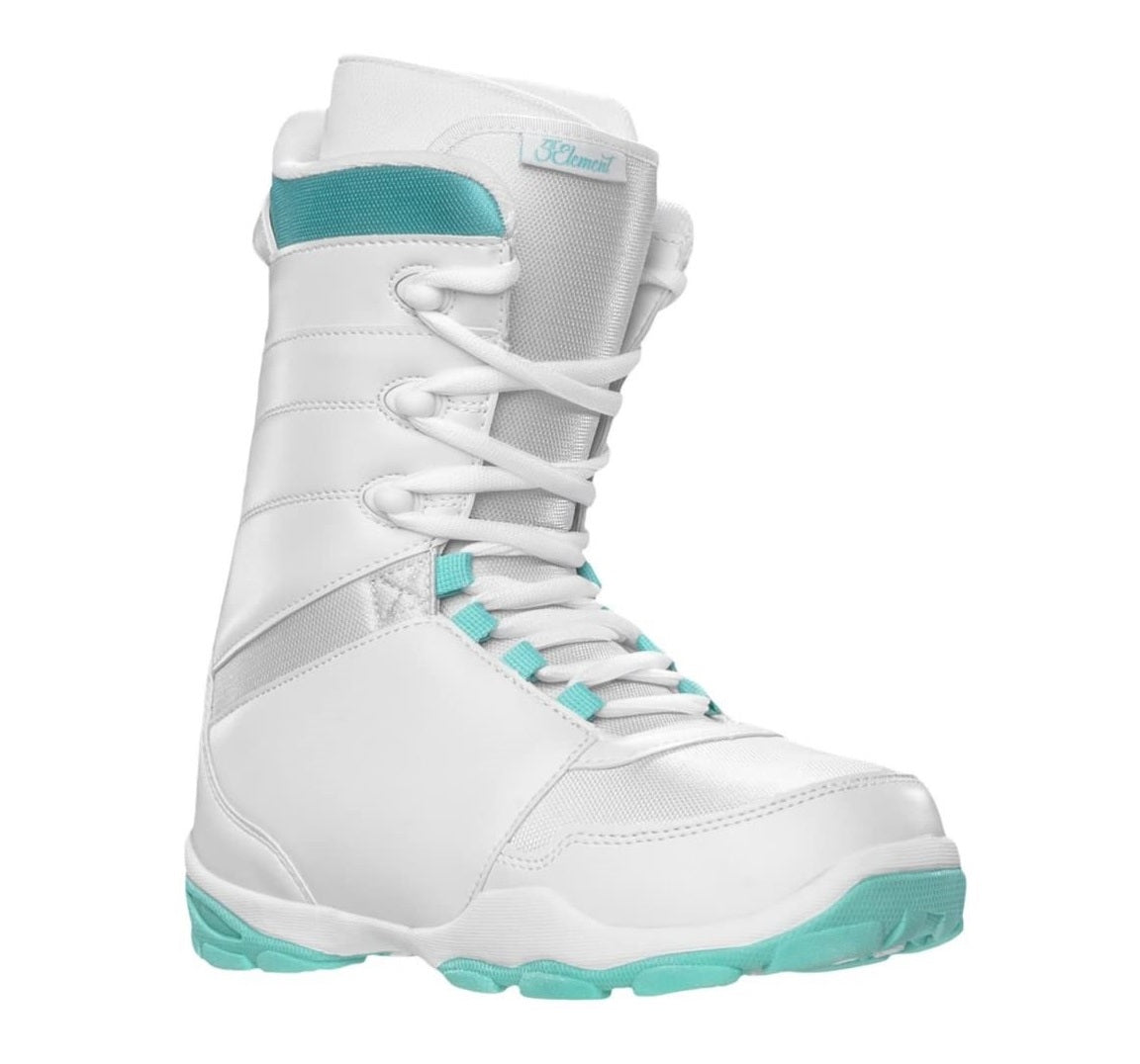 5th Element Mist Complete Snowboard Package - White/Teal White
