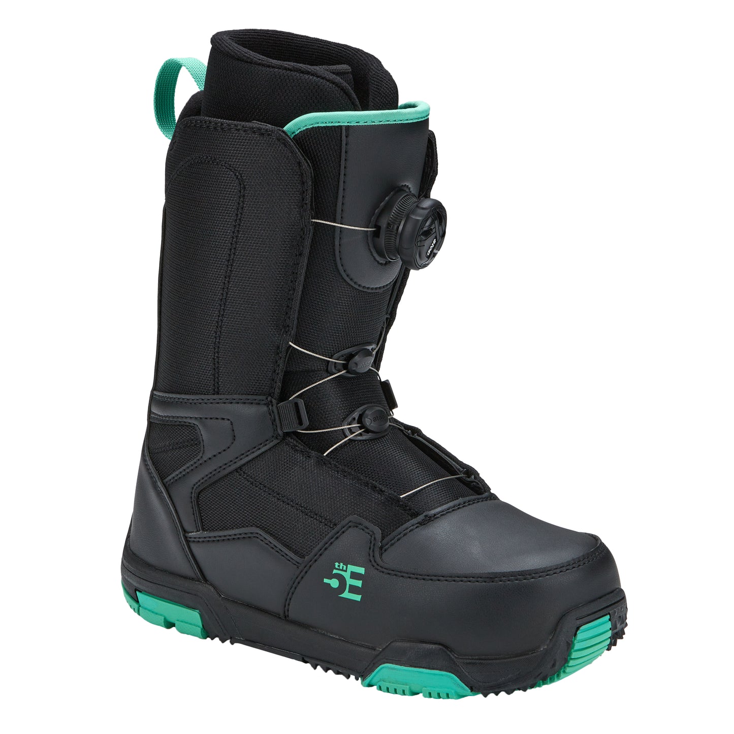 5th Element Mist L-2 ATOP Complete Snowboard Package - White/Teal Black