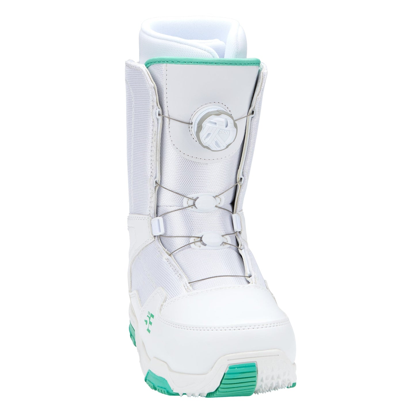 5th Element Mist L-2 ATOP Complete Snowboard Package - White/Teal White