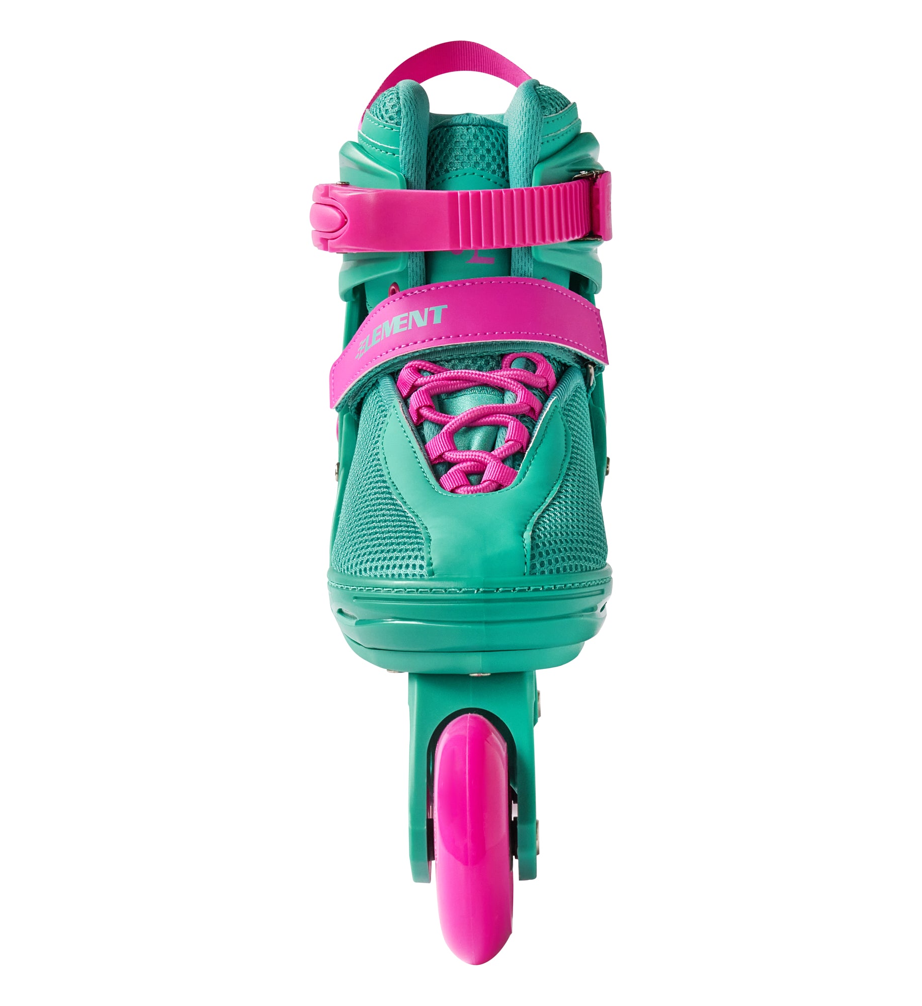5th Element Lynx Retro Womens Inline Skate - Teal/Pink - Front