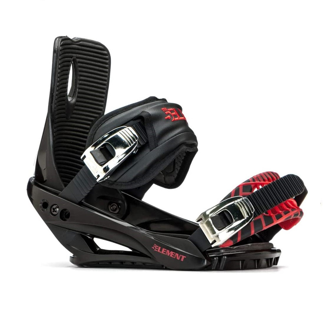 5th Element Forge ST-1 Complete Snowboard Package - Black/Red Grey