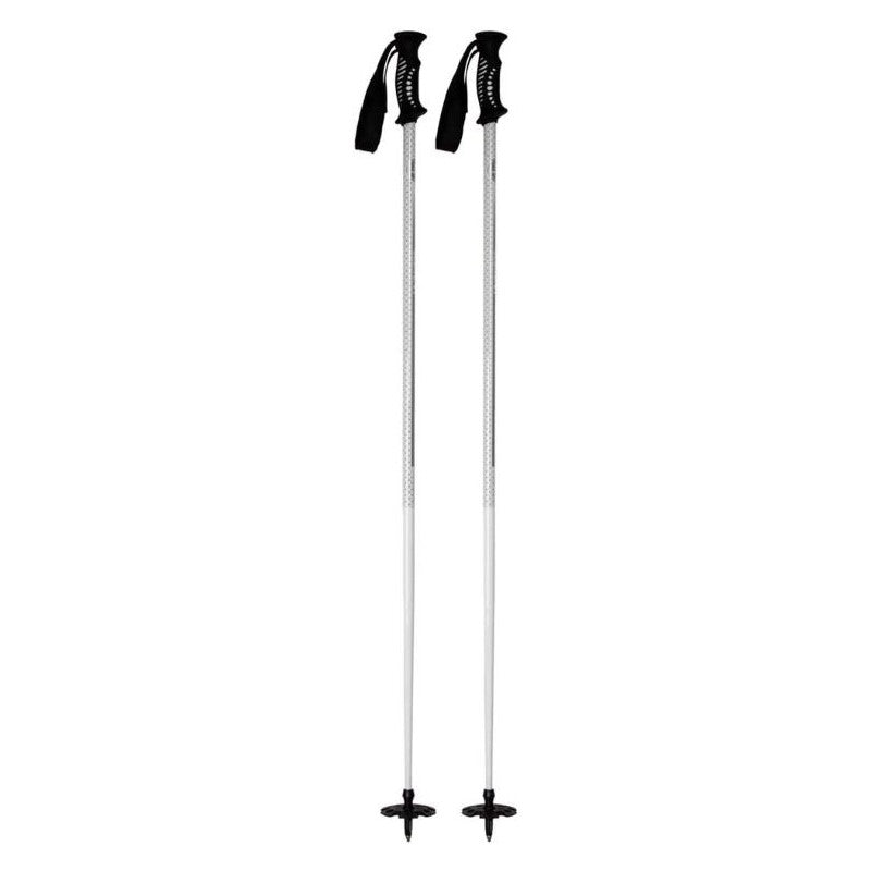 5th Element Stealth Kids Ski Poles - White/Silver