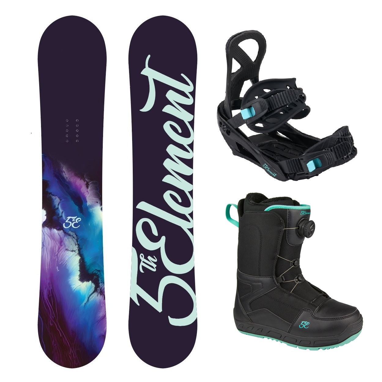 Womens Snowboard Package Storm | Dial Boots | 5th Element – 5th