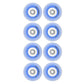 5th Element 72mm Blue Light Up Replacement Wheels - 8 Pack