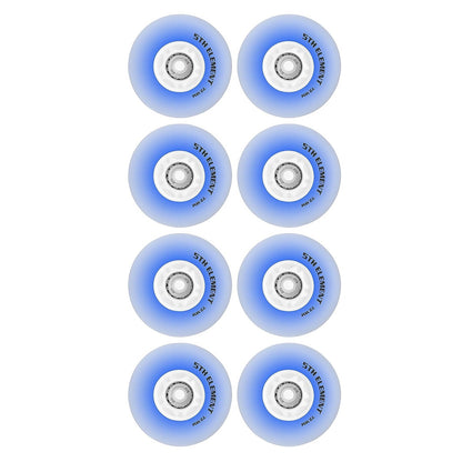 5th Element 72mm Blue Light Up Replacement Wheels - 8 Pack - Full Set