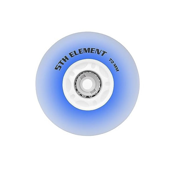 5th Element 72mm Blue Light Up Replacement Wheels - 8 Pack