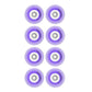 5th Element 80mm Purple Light Up Replacement Wheels - 8 Pack
