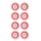 5th Element 80mm Red Light Up Replacement Wheels - 8 Pack
