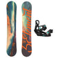 5th Element Afterglow Snowboard Package - Black/Teal