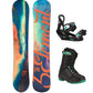 5th Element Afterglow Complete Snowboard Package - Black/Teal Black