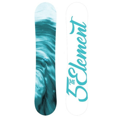 5th Element Breeze Snowboard Package - Black/Teal