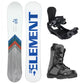 5th Element Dart Complete Snowboard Package - Black/Grey Grey