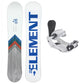 5th Element Dart Snowboard Package - White/Grey