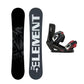 5th Element Forge Snowboard Package - Black/Red