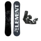 5th Element Forge Snowboard Package - Black/Silver