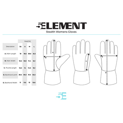 5th Element Stealth Womens Gloves