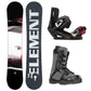 5th Element Grid ST-1 Complete Snowboard Package - Red/Black Grey