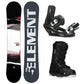 5th Element Grid ST-1 Complete Snowboard Package - Black/Silver Black