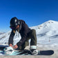 5th Element Mist Womens Snowboard - Strapping in