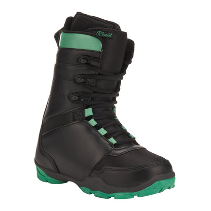  5th Element L-1 Womens Snowboard Boots Black/Teal - 45 Degrees