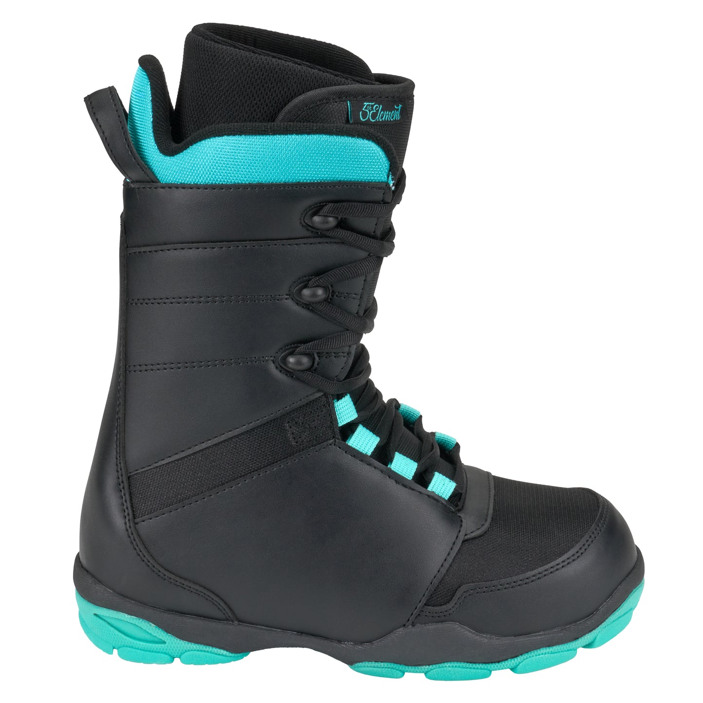 5th Element Storm Complete Womens Snowboard Package - Black/Teal Black