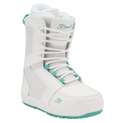 5th Element L1 Womens Snowboard Boots - White/Teal
