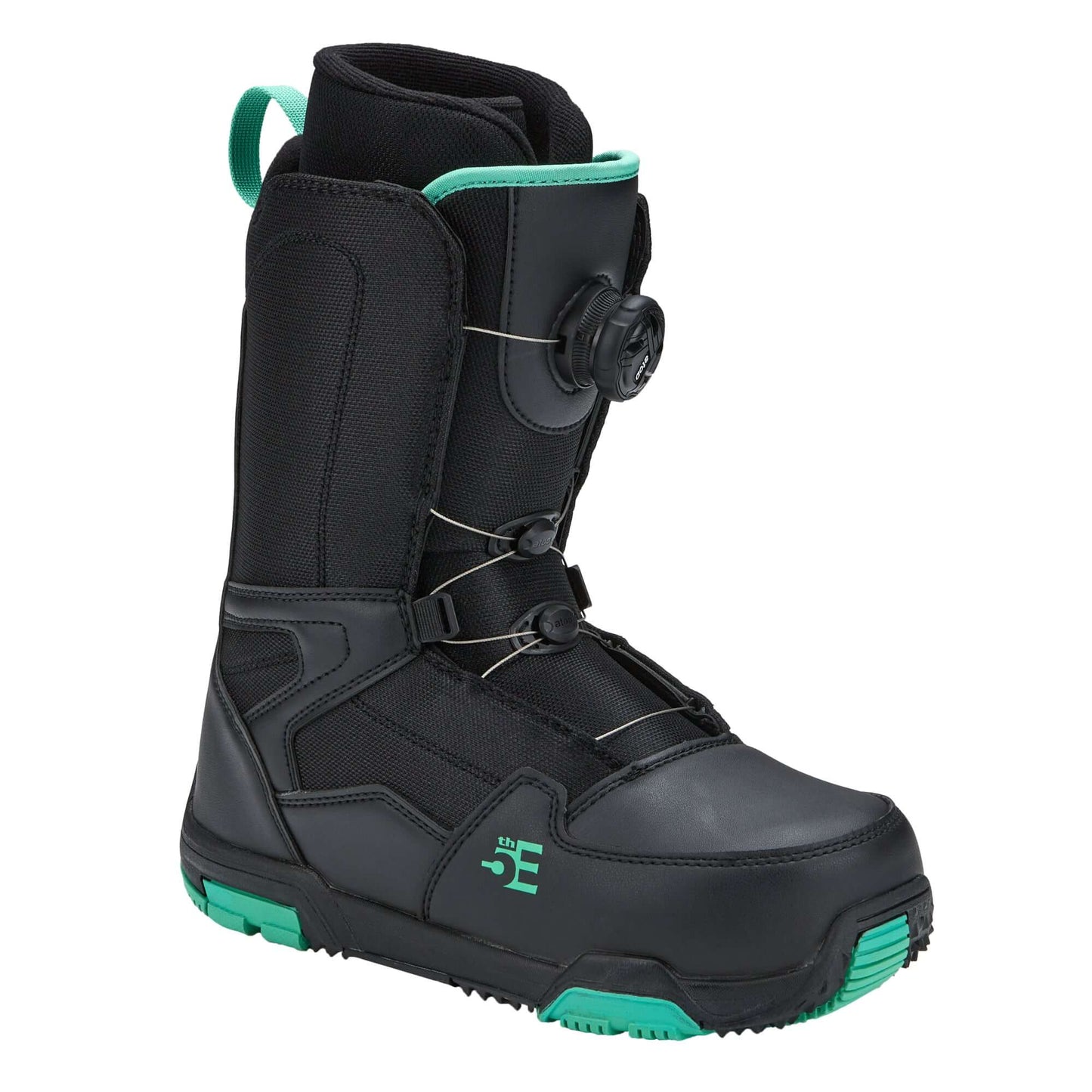 5th Element L-2 ATOP Womens Snowboard Boots Black/Teal - 45 Degrees