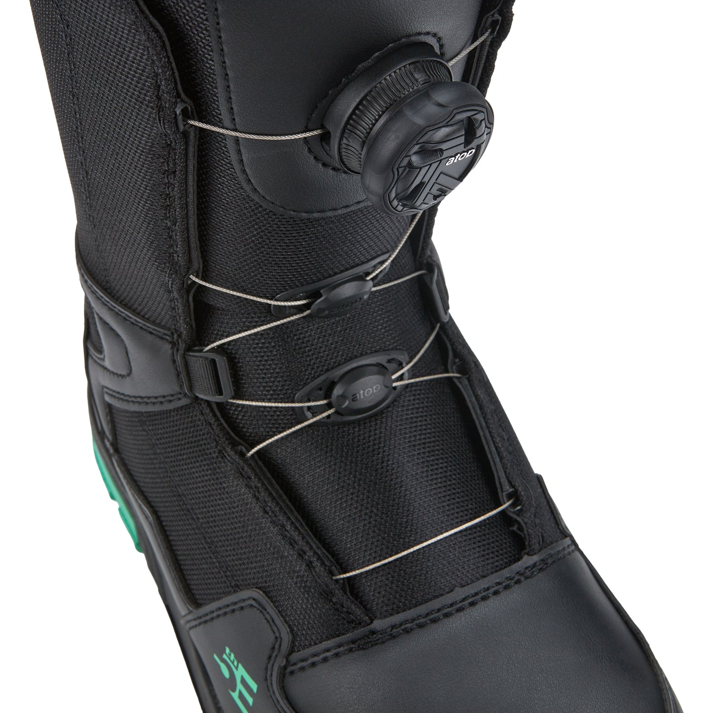 5th Element L-2 ATOP Womens Snowboard Boots Black/Teal - ATOP Dial