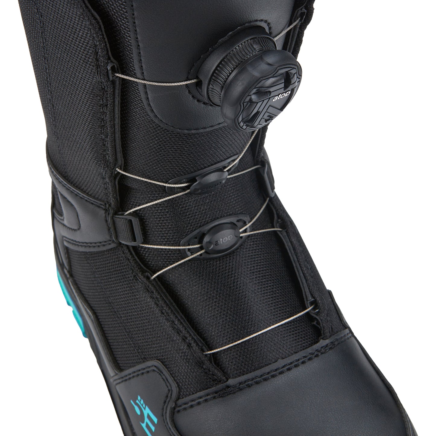 5th Element Storm ATOP Complete Womens Snowboard Package - White/Teal Black