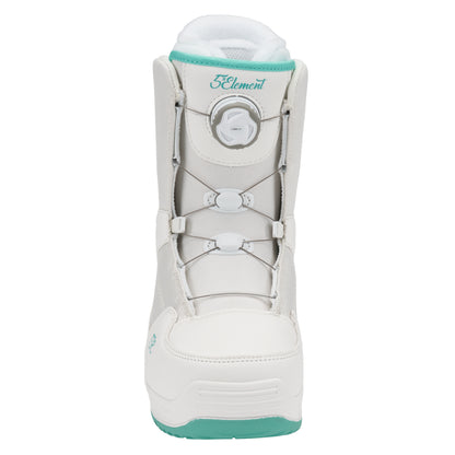 5th Element L2 Dial Womens Snowboard Boots - White/Teal