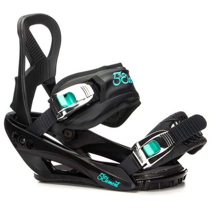 5th Element Mist L1 Complete Snowboard Package - Black/Teal Black