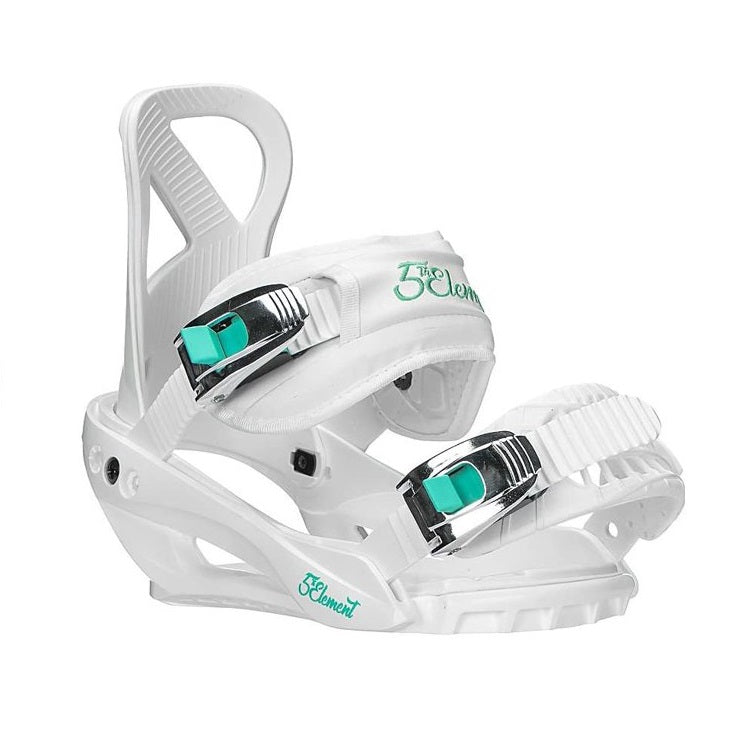 5th Element Afterglow Complete Snowboard Package - White/Teal Black