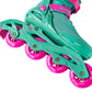 5th Element Lynx Retro Womens Inline Skate - Teal/Pink