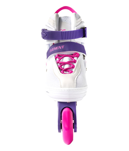 5th Element Lynx Retro Womens Inline Skate - White/Pink - Front