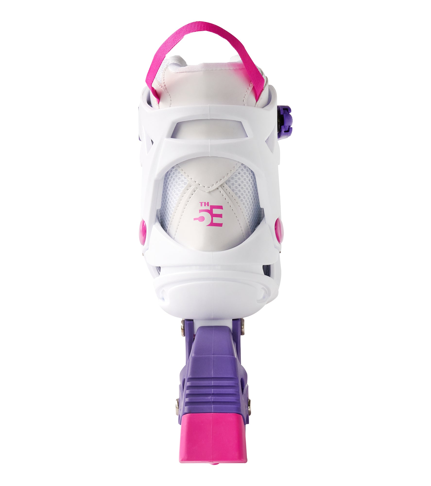 5th Element Lynx Retro Womens Inline Skate - White/Pink - Back