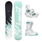 5th Element Mist Complete Snowboard Package - White/Teal White