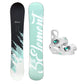 5th Element Mist Snowboard Package - White/Teal