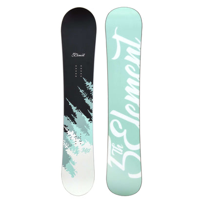 5th Element Mist L1 Complete Snowboard Package - White/Teal Black