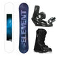 5th Element Nightfall ST-1 Complete Snowboard Package - Black/Silver Black