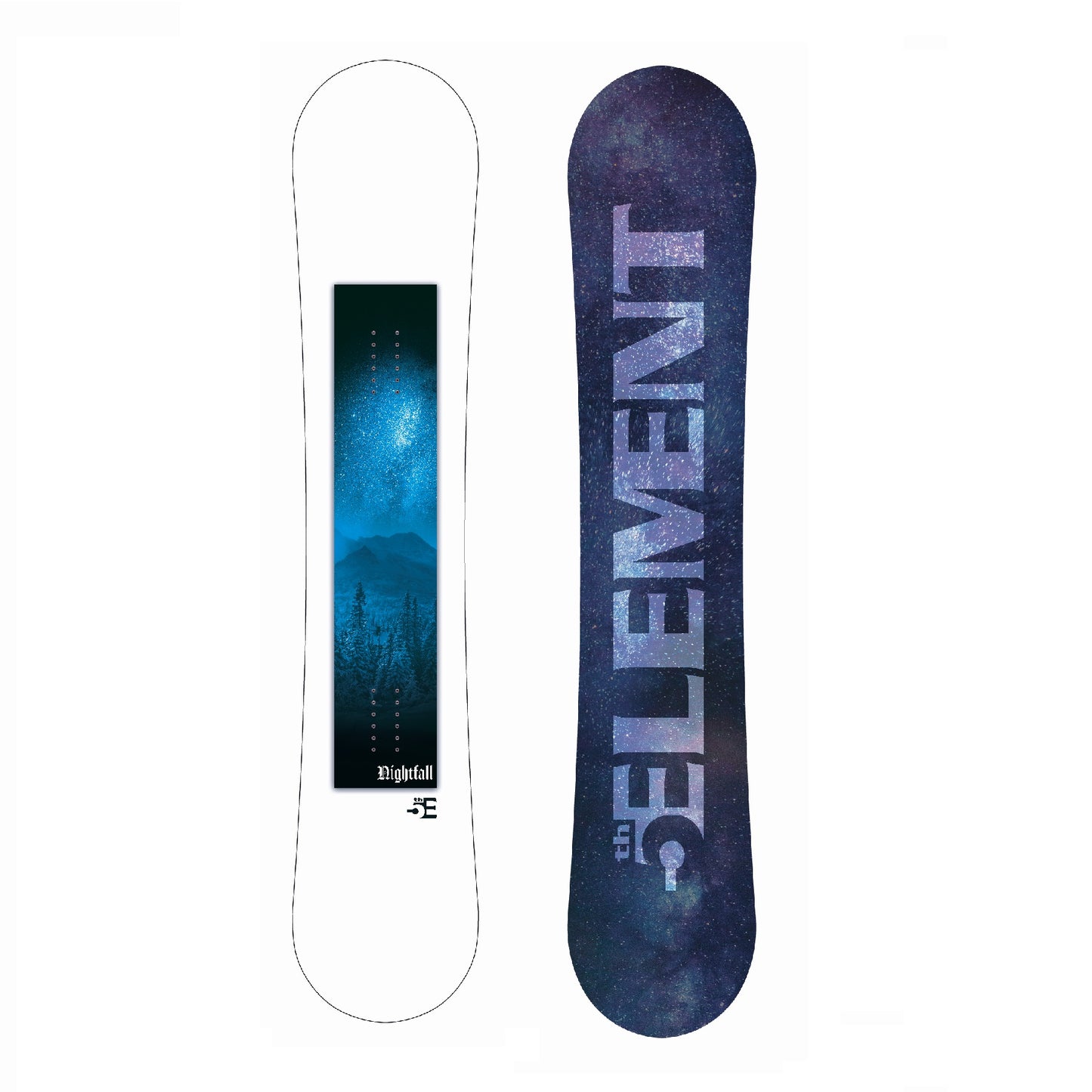 5th Element Nightfall Snowboard Package - Black/SIlver