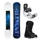 5th Element Nightfall ST-1 Complete Snowboard Package - White/Black Black