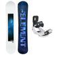 5th Element Nightfall Snowboard Package - White/Black