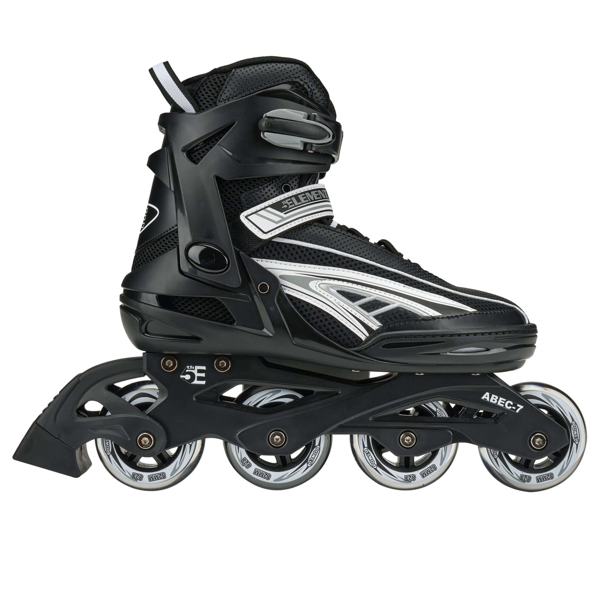 5th Element Panther Inline Skates - Black/Grey - Side