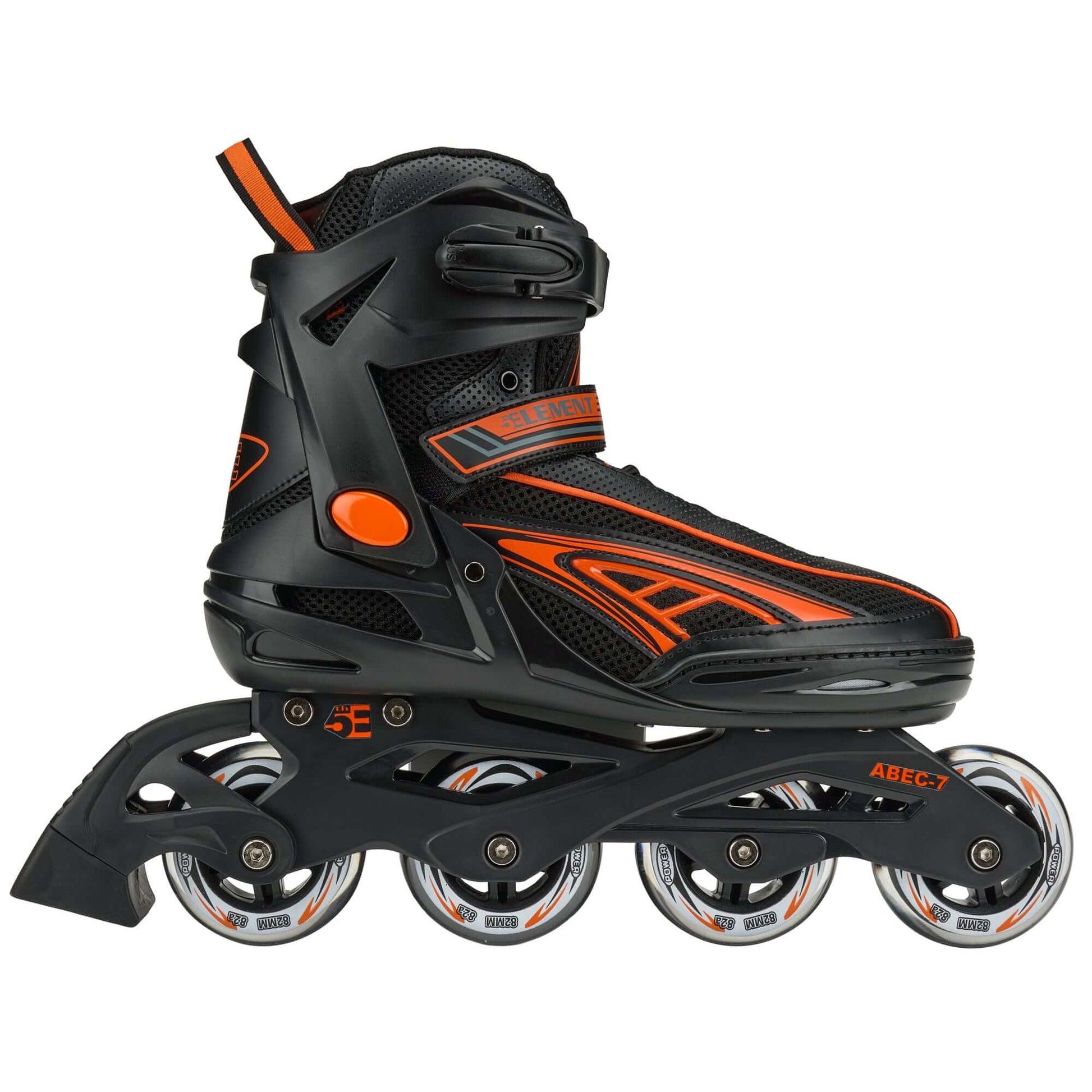 5th Element Panther Inline Skates - Black/Orange - Side