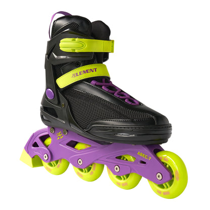 5th Element Panther Retro Inline Skates - Black/Purple - 45 Degrees