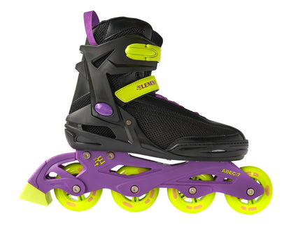 5th Element Panther Retro Inline Skates - Black/Purple - Side