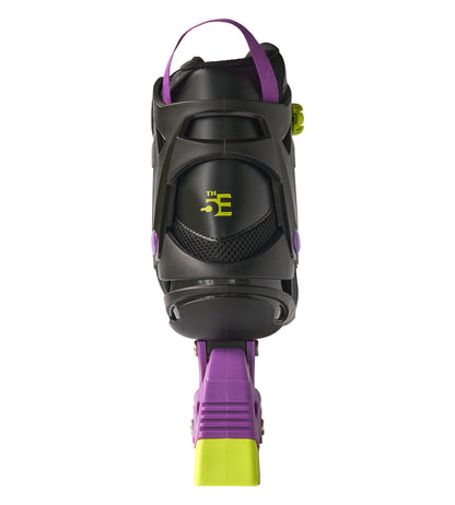 5th Element Panther Retro Inline Skates - Black/Purple - Back