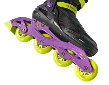 5th Element Panther Retro Inline Skates - Black/Purple - Chassis