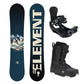 5th Element Range ST-2 ATOP Complete Snowboard Package - Black/Grey Black